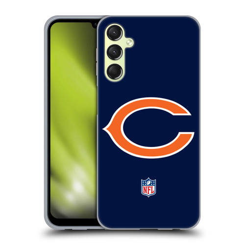 NFL Chicago Bears Logo Plain Soft Gel Case for Samsung Galaxy A24 4G / M34 5G