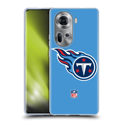 NFL Tennessee Titans Logo Plain Soft Gel Case for OPPO Reno11