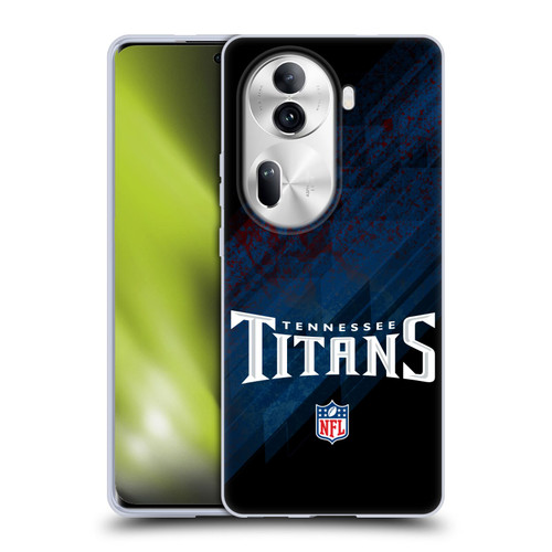 NFL Tennessee Titans Logo Blur Soft Gel Case for OPPO Reno11 Pro