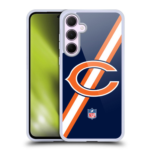 NFL Chicago Bears Logo Stripes Soft Gel Case for Samsung Galaxy A35 5G