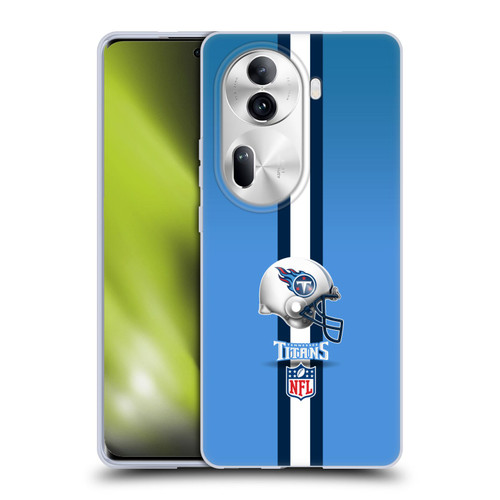 NFL Tennessee Titans Logo Helmet Soft Gel Case for OPPO Reno11 Pro