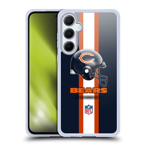 NFL Chicago Bears Logo Helmet Soft Gel Case for Samsung Galaxy A55 5G