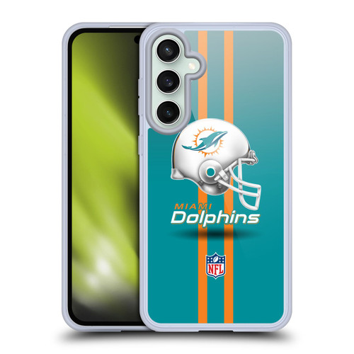 NFL Miami Dolphins Logo Helmet Soft Gel Case for Samsung Galaxy S23 FE 5G