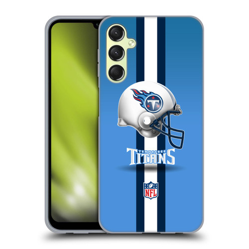 NFL Tennessee Titans Logo Helmet Soft Gel Case for Samsung Galaxy A24 4G / M34 5G
