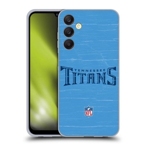 NFL Tennessee Titans Logo Distressed Look Soft Gel Case for Samsung Galaxy A25 5G