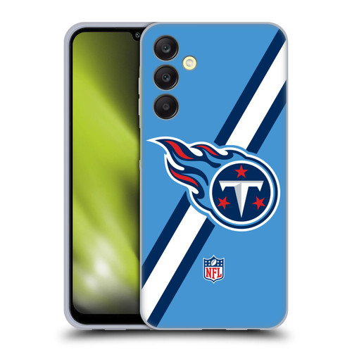 NFL Tennessee Titans Logo Stripes Soft Gel Case for Samsung Galaxy A25 5G