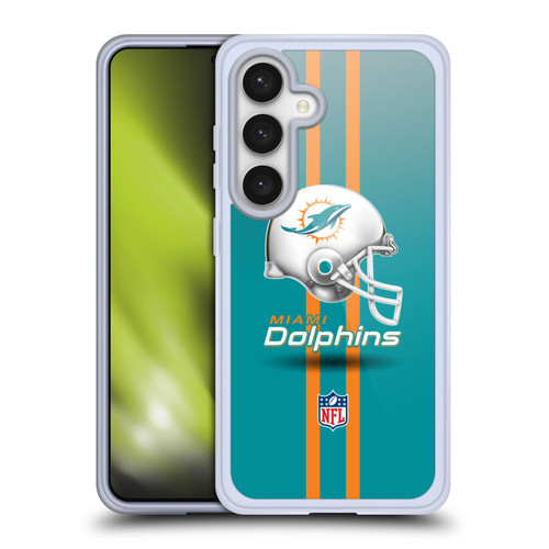 NFL Miami Dolphins Logo Helmet Soft Gel Case for Samsung Galaxy S24 5G