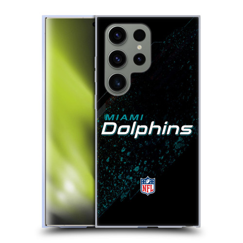 NFL Miami Dolphins Logo Blur Soft Gel Case for Samsung Galaxy S24 Ultra 5G