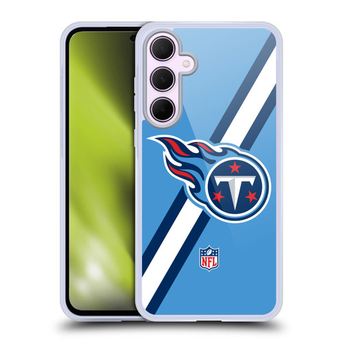 NFL Tennessee Titans Logo Stripes Soft Gel Case for Samsung Galaxy A35 5G