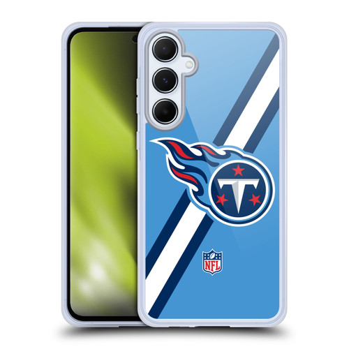 NFL Tennessee Titans Logo Stripes Soft Gel Case for Samsung Galaxy A55 5G