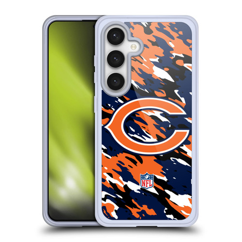 NFL Chicago Bears Logo Camou Soft Gel Case for Samsung Galaxy S24 5G