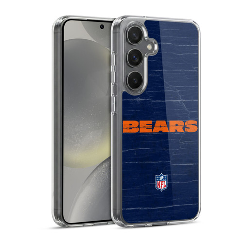 NFL Chicago Bears Logo Distressed Look Soft Gel Case for Samsung Galaxy S24 5G