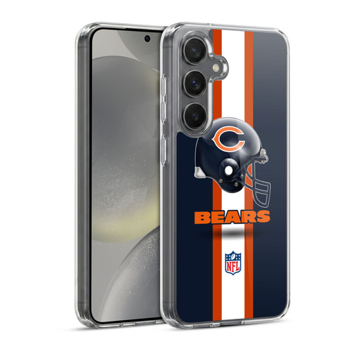 NFL Chicago Bears Logo Helmet Soft Gel Case for Samsung Galaxy S24 5G