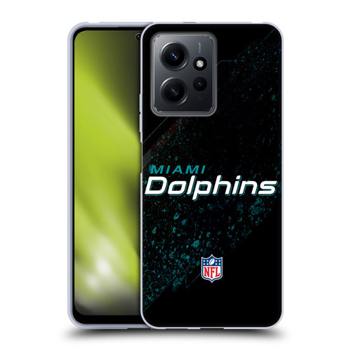NFL Miami Dolphins Logo Blur Soft Gel Case for Xiaomi Redmi Note 12 4G