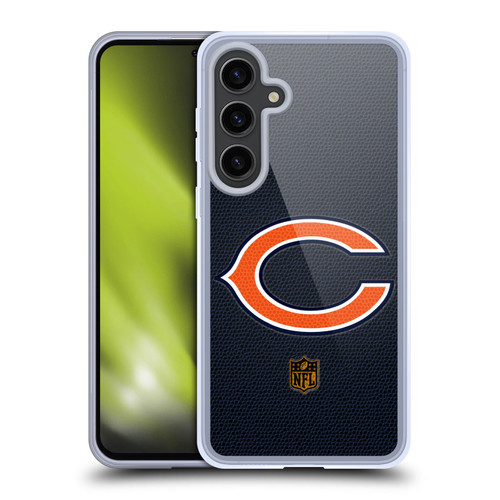 NFL Chicago Bears Logo Football Soft Gel Case for Samsung Galaxy S24+ 5G
