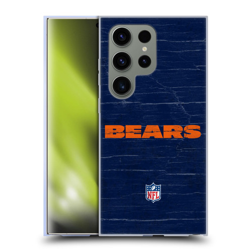 NFL Chicago Bears Logo Distressed Look Soft Gel Case for Samsung Galaxy S24 Ultra 5G