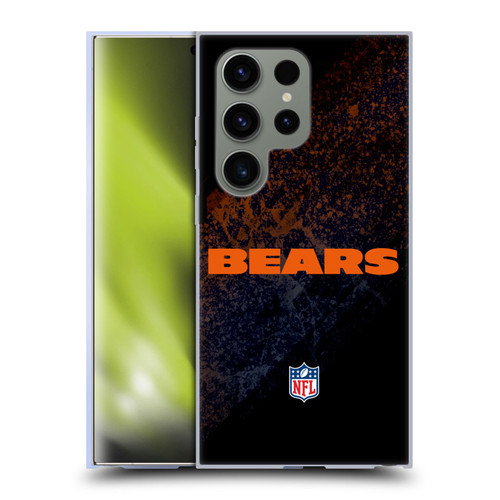 NFL Chicago Bears Logo Blur Soft Gel Case for Samsung Galaxy S24 Ultra 5G