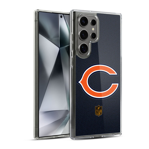 NFL Chicago Bears Logo Football Soft Gel Case for Samsung Galaxy S24 Ultra 5G