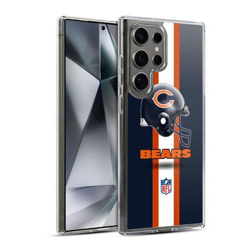 NFL Chicago Bears Logo Helmet Soft Gel Case for Samsung Galaxy S24 Ultra 5G