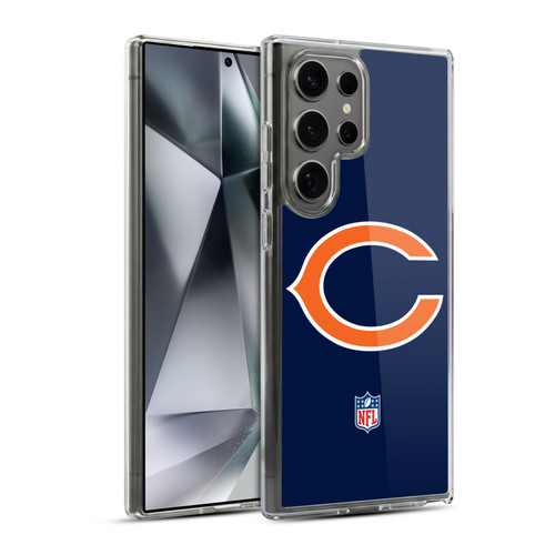 NFL Chicago Bears Logo Plain Soft Gel Case for Samsung Galaxy S24 Ultra 5G