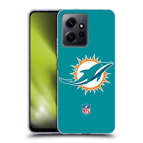 NFL Miami Dolphins Logo Plain Soft Gel Case for Xiaomi Redmi Note 12 4G