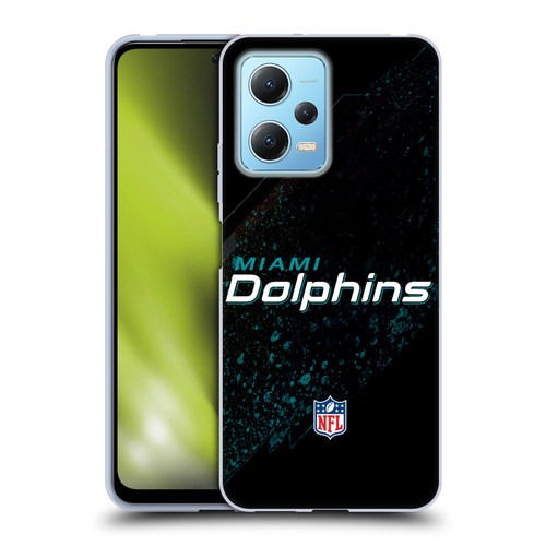 NFL Miami Dolphins Logo Blur Soft Gel Case for Xiaomi Redmi Note 12 5G