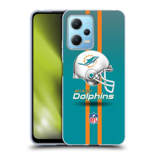 NFL Miami Dolphins Logo Helmet Soft Gel Case for Xiaomi Redmi Note 12 5G