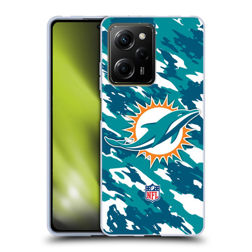 NFL Miami Dolphins Logo Camou Soft Gel Case for Xiaomi Redmi Note 12 Pro 5G