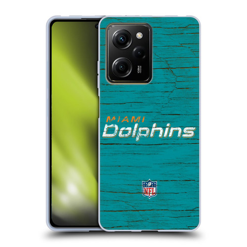 NFL Miami Dolphins Logo Distressed Look Soft Gel Case for Xiaomi Redmi Note 12 Pro 5G