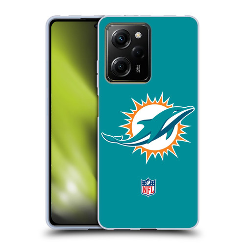 NFL Miami Dolphins Logo Plain Soft Gel Case for Xiaomi Redmi Note 12 Pro 5G