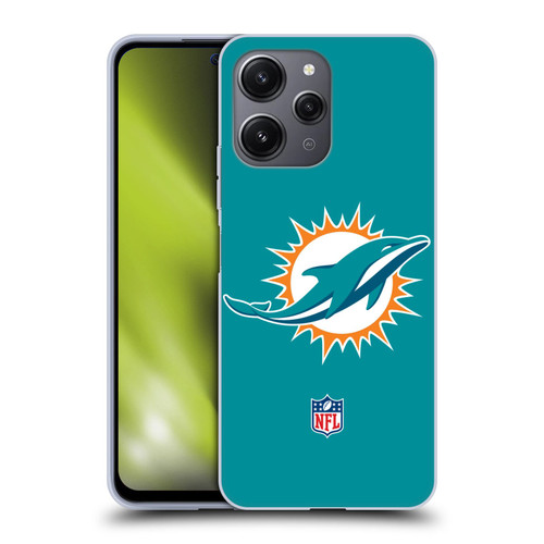 NFL Miami Dolphins Logo Plain Soft Gel Case for Xiaomi Redmi 12