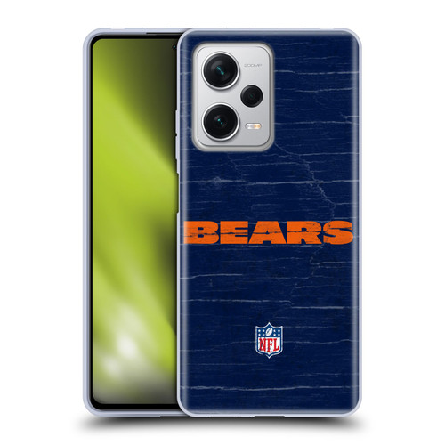 NFL Chicago Bears Logo Distressed Look Soft Gel Case for Xiaomi Redmi Note 12 Pro+ 5G