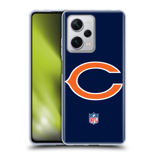 NFL Chicago Bears Logo Plain Soft Gel Case for Xiaomi Redmi Note 12 Pro+ 5G