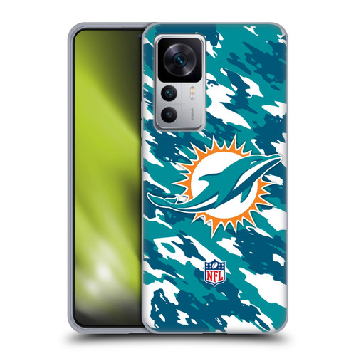 NFL Miami Dolphins Logo Camou Soft Gel Case for Xiaomi 12T 5G / 12T Pro 5G / Redmi K50 Ultra 5G