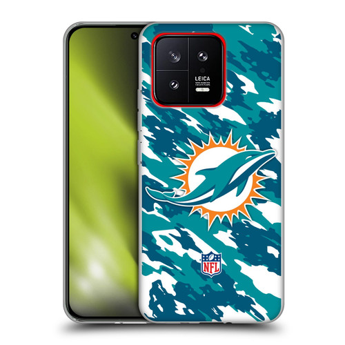 NFL Miami Dolphins Logo Camou Soft Gel Case for Xiaomi 13 5G