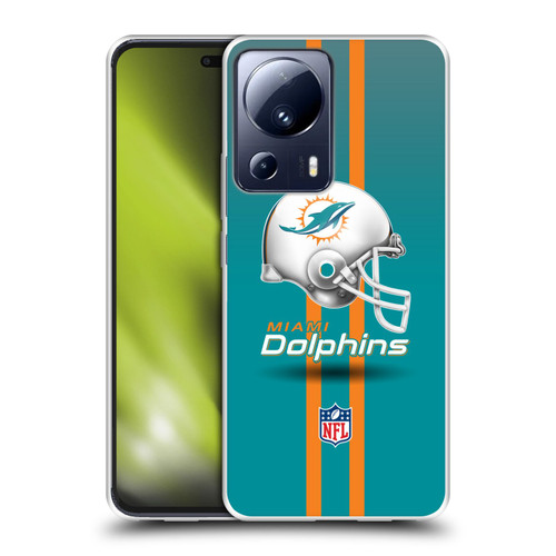 NFL Miami Dolphins Logo Helmet Soft Gel Case for Xiaomi 13 Lite 5G