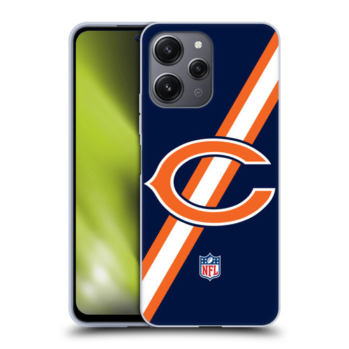 NFL Chicago Bears Logo Stripes Soft Gel Case for Xiaomi Redmi 12
