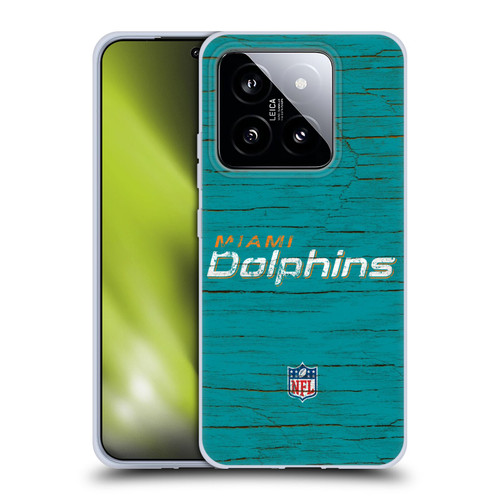 NFL Miami Dolphins Logo Distressed Look Soft Gel Case for Xiaomi 14