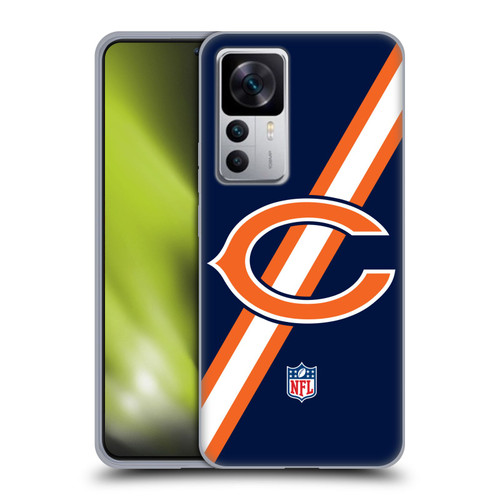 NFL Chicago Bears Logo Stripes Soft Gel Case for Xiaomi 12T 5G / 12T Pro 5G / Redmi K50 Ultra 5G