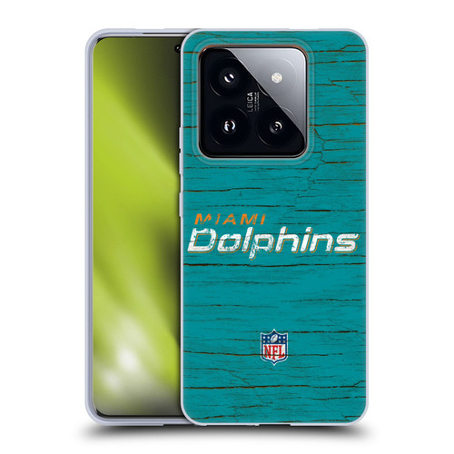 NFL Miami Dolphins Logo Distressed Look Soft Gel Case for Xiaomi 14 Pro