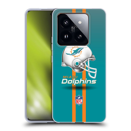 NFL Miami Dolphins Logo Helmet Soft Gel Case for Xiaomi 14 Pro