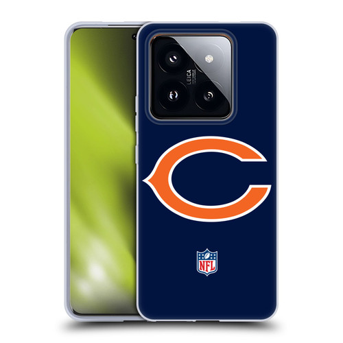 NFL Chicago Bears Logo Plain Soft Gel Case for Xiaomi 14 Pro