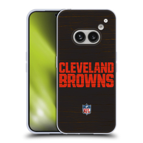 NFL Cleveland Browns Logo Distressed Look Soft Gel Case for Nothing Phone (2a)