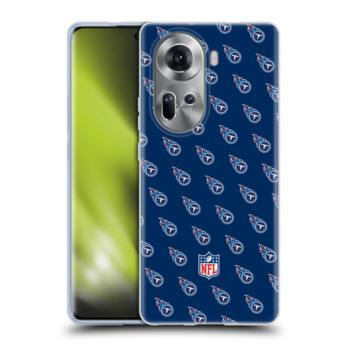NFL Tennessee Titans Artwork Patterns Soft Gel Case for OPPO Reno11