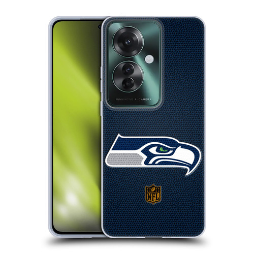 NFL Seattle Seahawks Logo Football Soft Gel Case for OPPO Reno11 F 5G / F25 Pro 5G