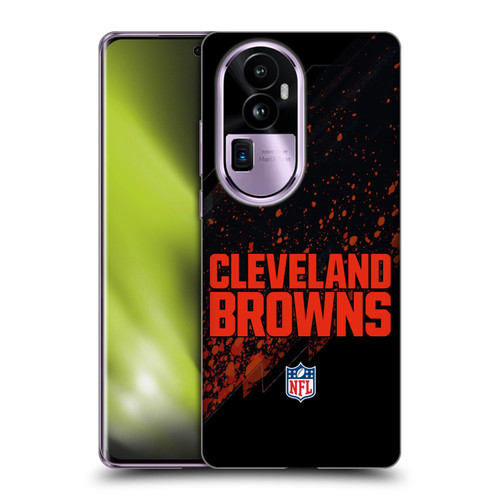 NFL Cleveland Browns Logo Blur Soft Gel Case for OPPO Reno10 Pro+