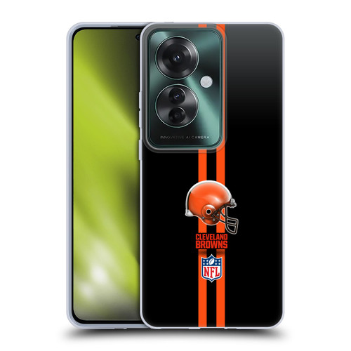 NFL Cleveland Browns Logo Helmet Soft Gel Case for OPPO Reno11 F 5G / F25 Pro 5G