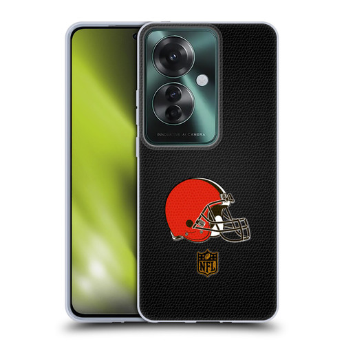 NFL Cleveland Browns Logo Football Soft Gel Case for OPPO Reno11 F 5G / F25 Pro 5G