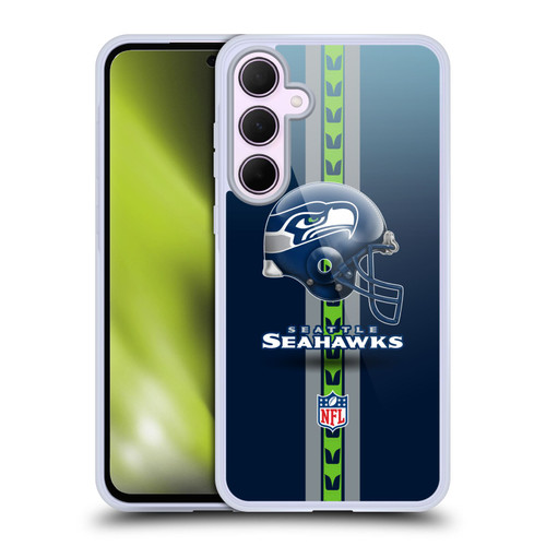 NFL Seattle Seahawks Logo Helmet Soft Gel Case for Samsung Galaxy A35 5G