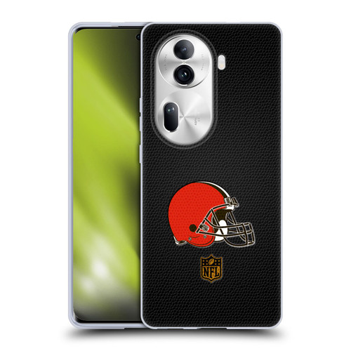 NFL Cleveland Browns Logo Football Soft Gel Case for OPPO Reno11 Pro